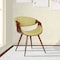 Armen Living Butterfly Mid-Century Dining Chair in Walnut Finish and Green Fabric LCBUCHWAGR - alternate 3